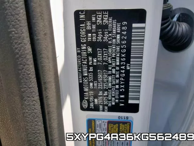 5XYPG4A36KG562489 фото 2