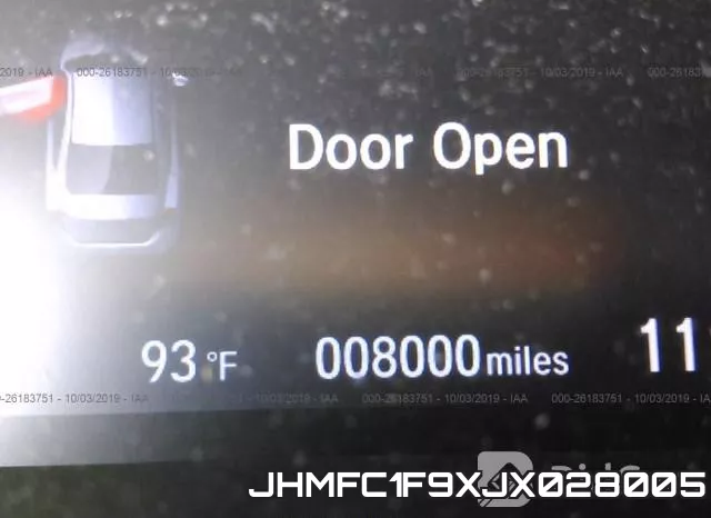 JHMFC1F9XJX028005 фото 8