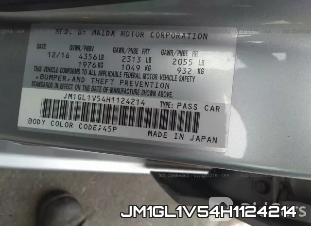 JM1GL1V54H1124214 фото 10