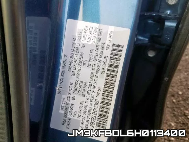 JM3KFBDL6H0113400 фото 2