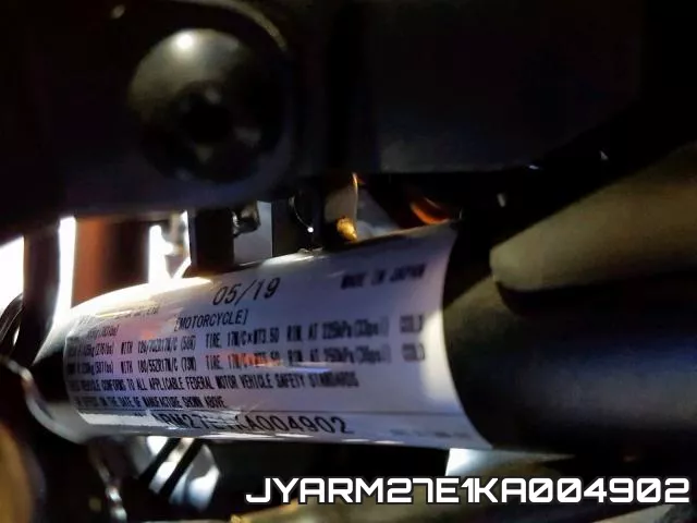 JYARM27E1KA004902 фото 2