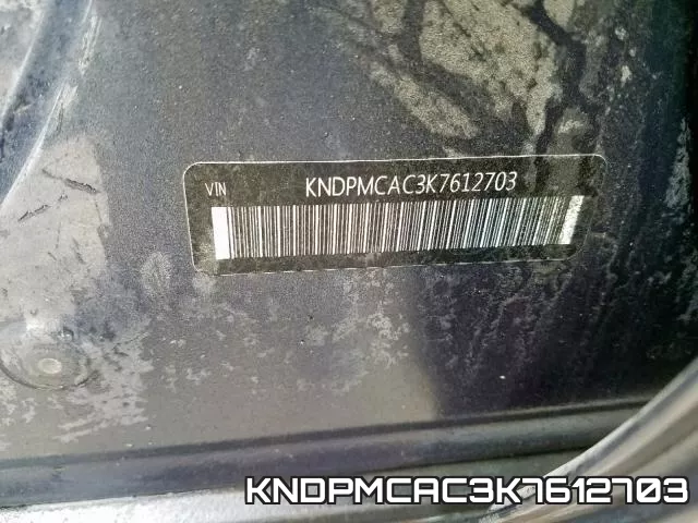 KNDPMCAC3K7612703 фото 2
