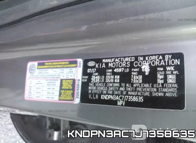 KNDPN3AC7J7358635 фото 10