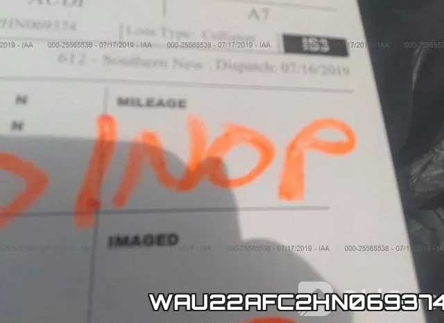 WAU22AFC2HN069374 фото 8