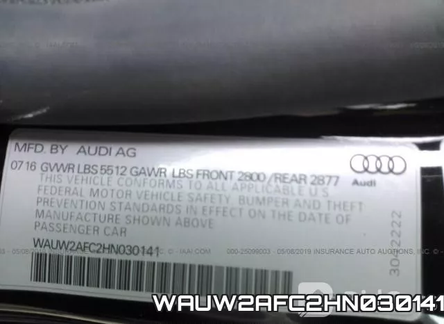 WAUW2AFC2HN030141 фото 10