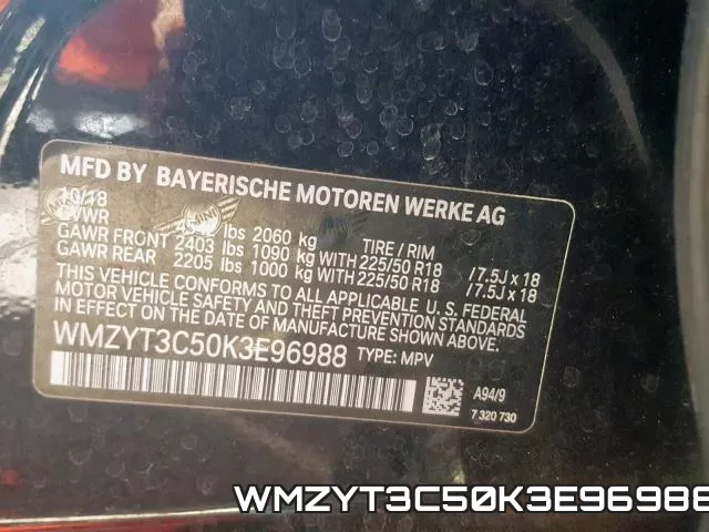 WMZYT3C50K3E96988 фото 2