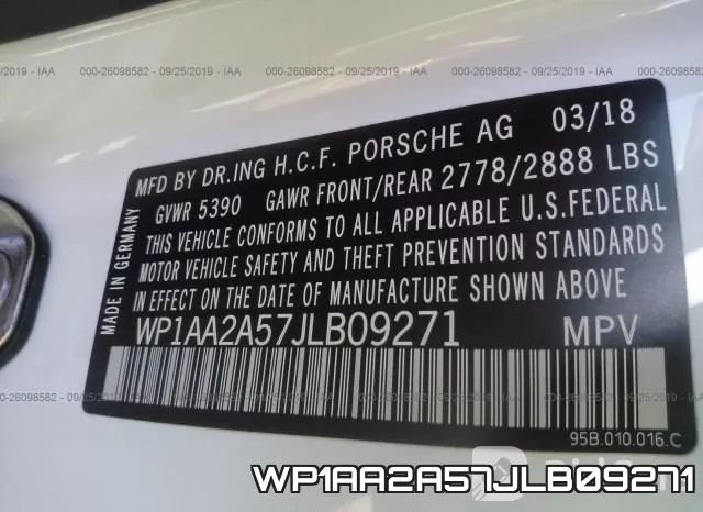 WP1AA2A57JLB09271 фото 10