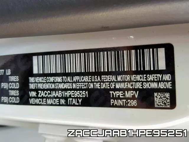 ZACCJAAB1HPE95251 фото 2