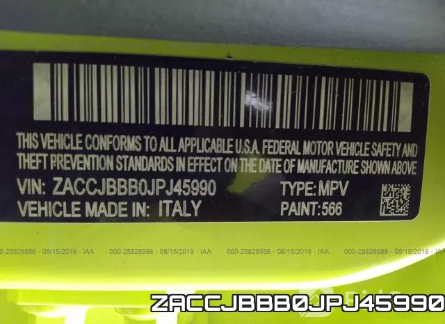 ZACCJBBB0JPJ45990 фото 10