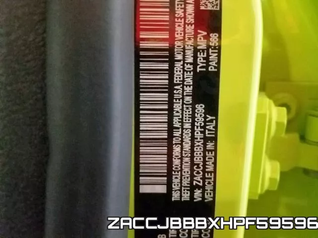 ZACCJBBBXHPF59596 фото 2