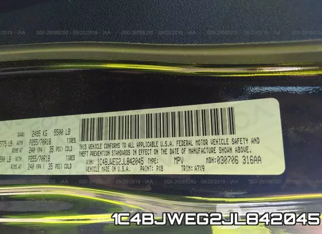 1C4BJWEG2JL842045 фото 10