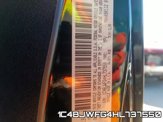 1C4BJWFG4HL737550 фото 2