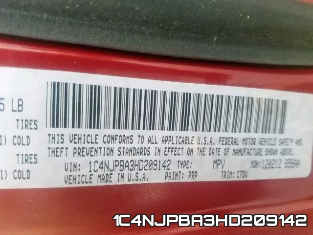 1C4NJPBA3HD209142 фото 2