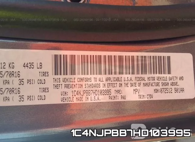 1C4NJPBB7HD103995 фото 10
