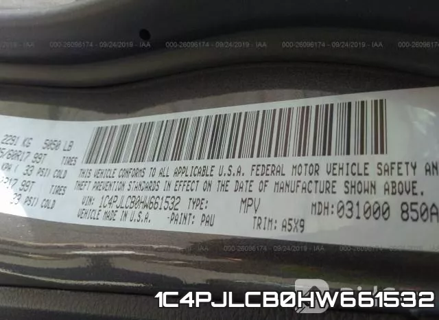 1C4PJLCB0HW661532 фото 10