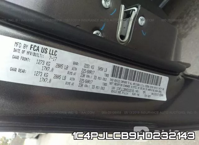 1C4PJLCB9HD232143 фото 10
