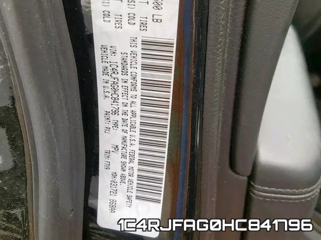 1C4RJFAG0HC841796 фото 2