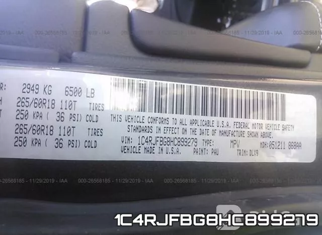 1C4RJFBG8HC899279 фото 8