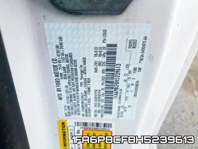1FA6P8CF8H5239613 фото 2