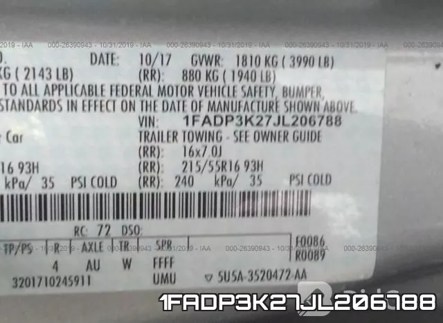 1FADP3K27JL206788 фото 10