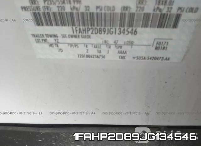 1FAHP2D89JG134546 фото 10