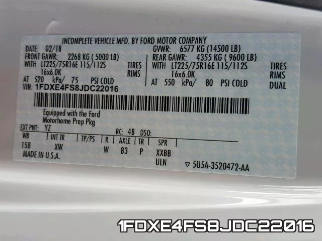 1FDXE4FS8JDC22016 фото 2