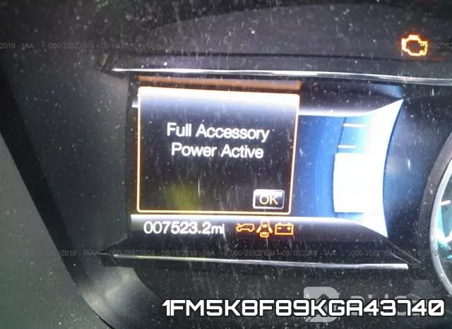 1FM5K8F89KGA43740 фото 8