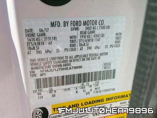 1FMJU1JT0HEA79896 фото 2