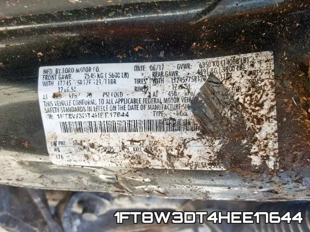 1FT8W3DT4HEE17644 фото 2