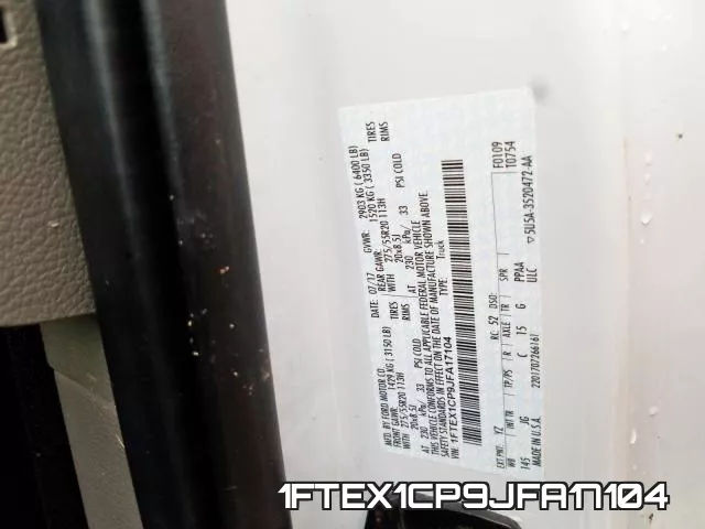 1FTEX1CP9JFA17104 фото 2