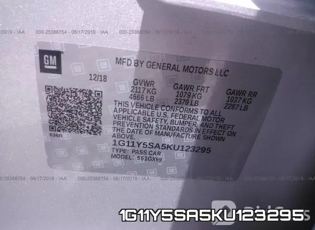 1G11Y5SA5KU123295 фото 10