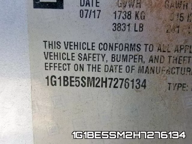 1G1BE5SM2H7276134 фото 2