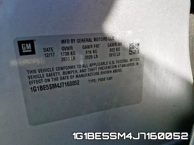 1G1BE5SM4J7160052 фото 2