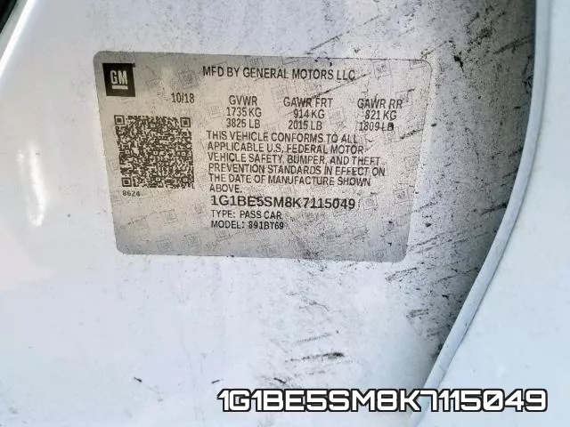 1G1BE5SM8K7115049 фото 2