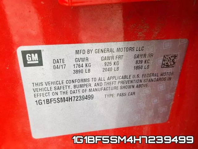 1G1BF5SM4H7239499 фото 2