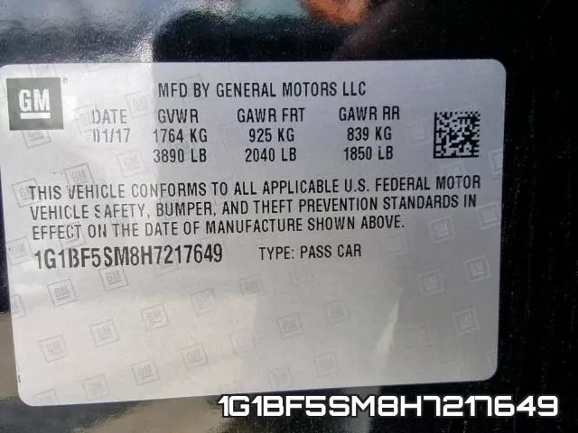 1G1BF5SM8H7217649 фото 2