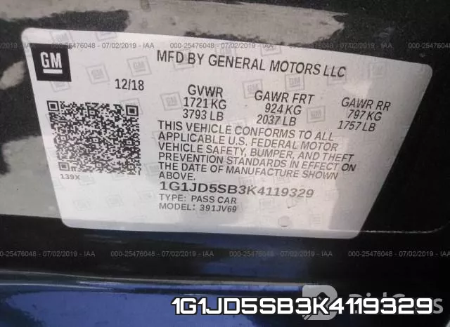 1G1JD5SB3K4119329 фото 10
