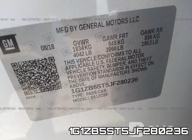 1G1ZB5ST5JF280236 фото 10