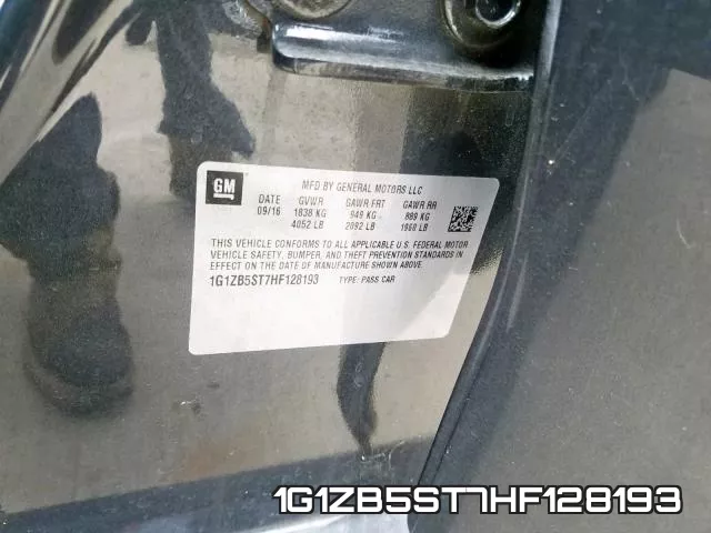 1G1ZB5ST7HF128193 фото 2
