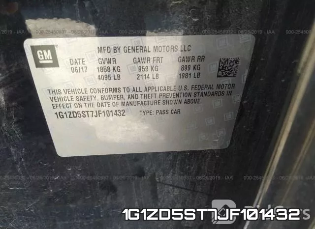 1G1ZD5ST7JF101432 фото 10