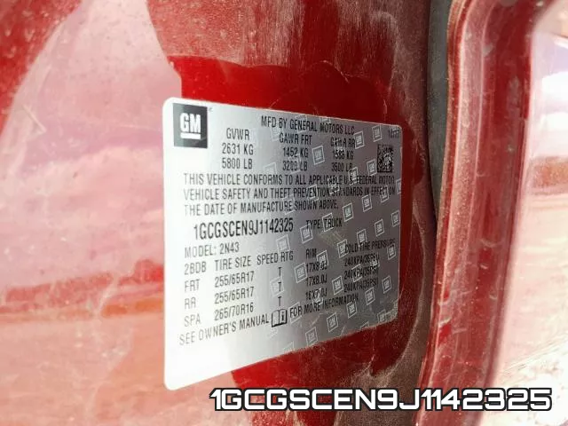 1GCGSCEN9J1142325 фото 2