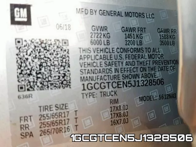 1GCGTCEN5J1328506 фото 2