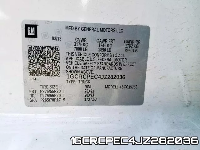 1GCRCPEC4JZ282036 фото 2