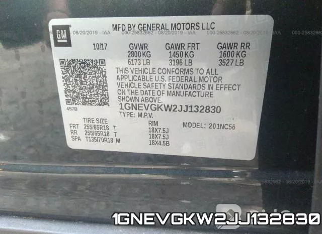 1GNEVGKW2JJ132830 фото 10