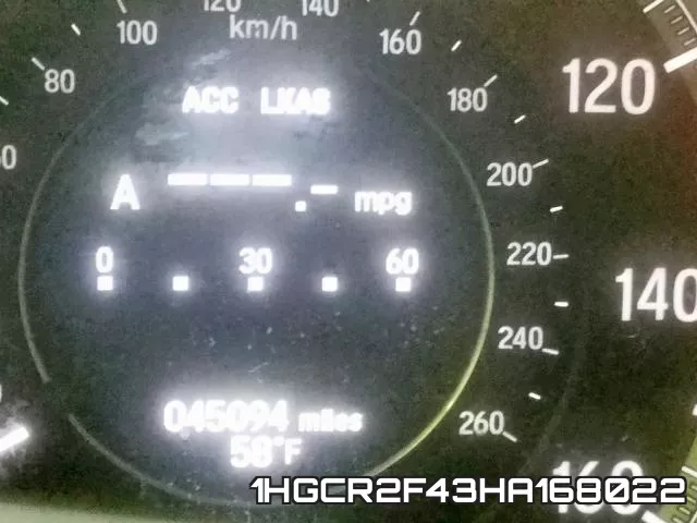 1HGCR2F43HA168022 фото 8