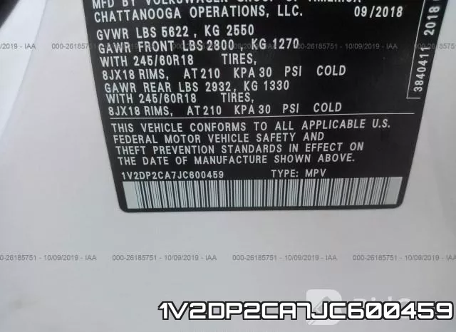 1V2DP2CA7JC600459 фото 10