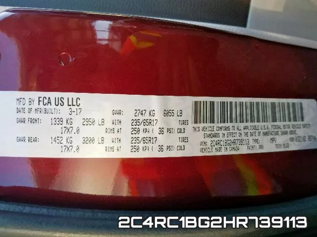 2C4RC1BG2HR739113 фото 2