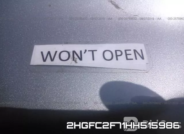 2HGFC2F71HH515986 фото 2