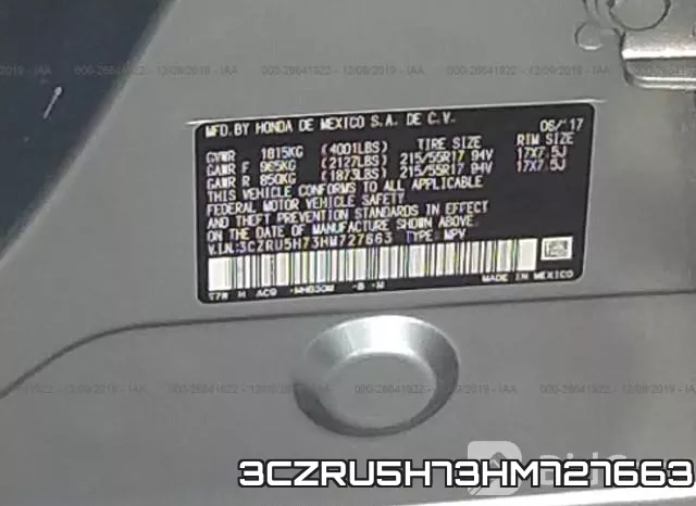 3CZRU5H73HM727663 фото 9