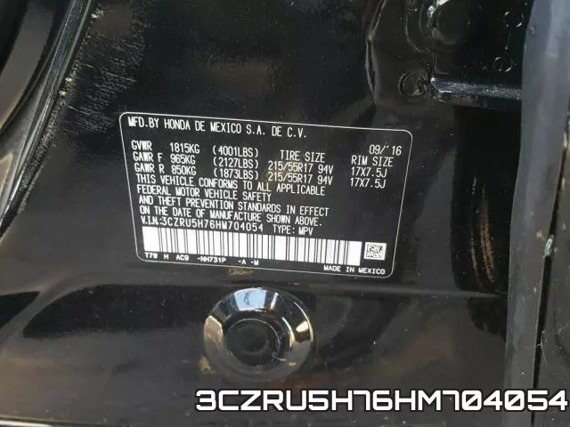 3CZRU5H76HM704054 фото 2